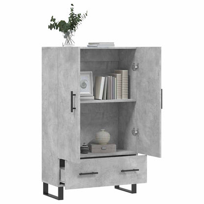 Highboard Concrete Grey 69.5x31x115 cm Engineered Wood