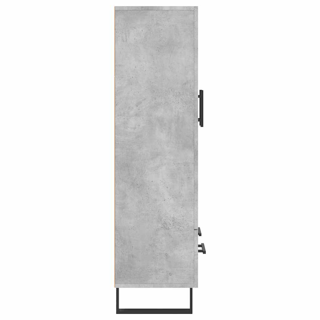 Highboard Concrete Grey 69.5x31x115 cm Engineered Wood