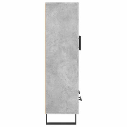 Highboard Concrete Grey 69.5x31x115 cm Engineered Wood