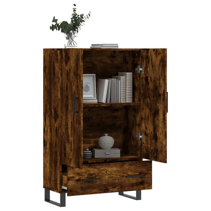Highboard Smoked Oak 69.5x31x115 cm Engineered Wood