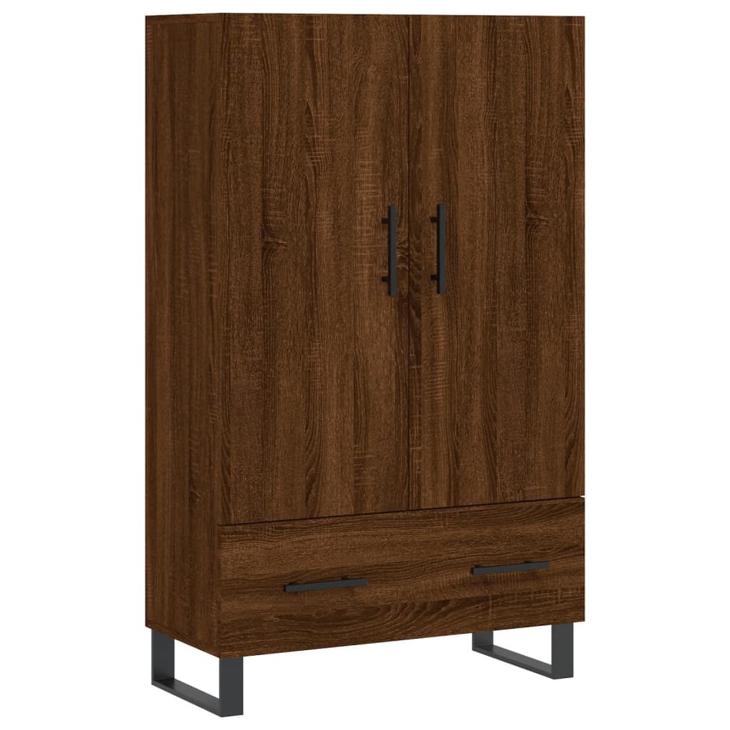 Highboard Brown Oak 69.5x31x115 cm Engineered Wood