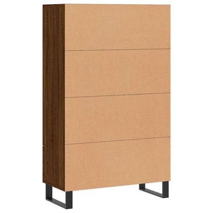 Highboard Brown Oak 69.5x31x115 cm Engineered Wood