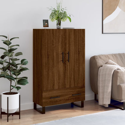 Highboard Brown Oak 69.5x31x115 cm Engineered Wood