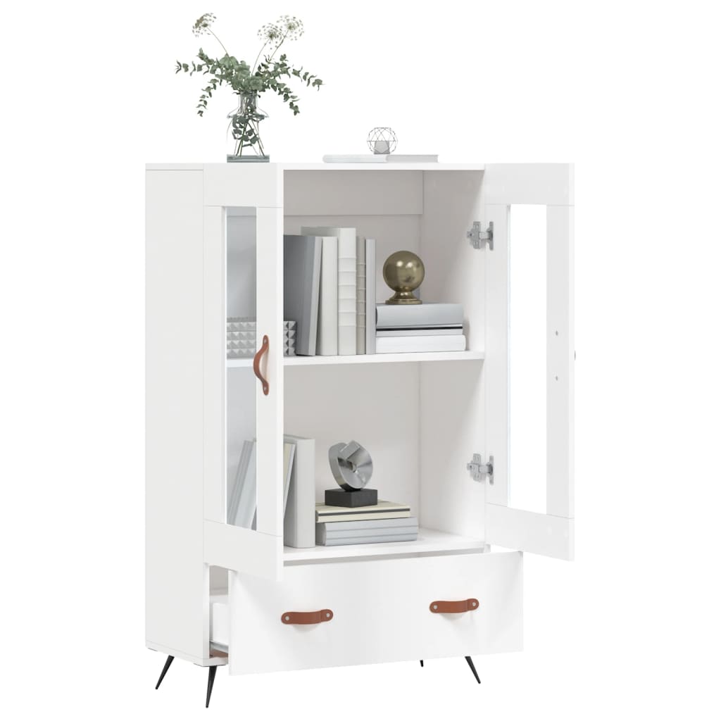 Highboard White 69,5x31x115 cm Engineered Wood