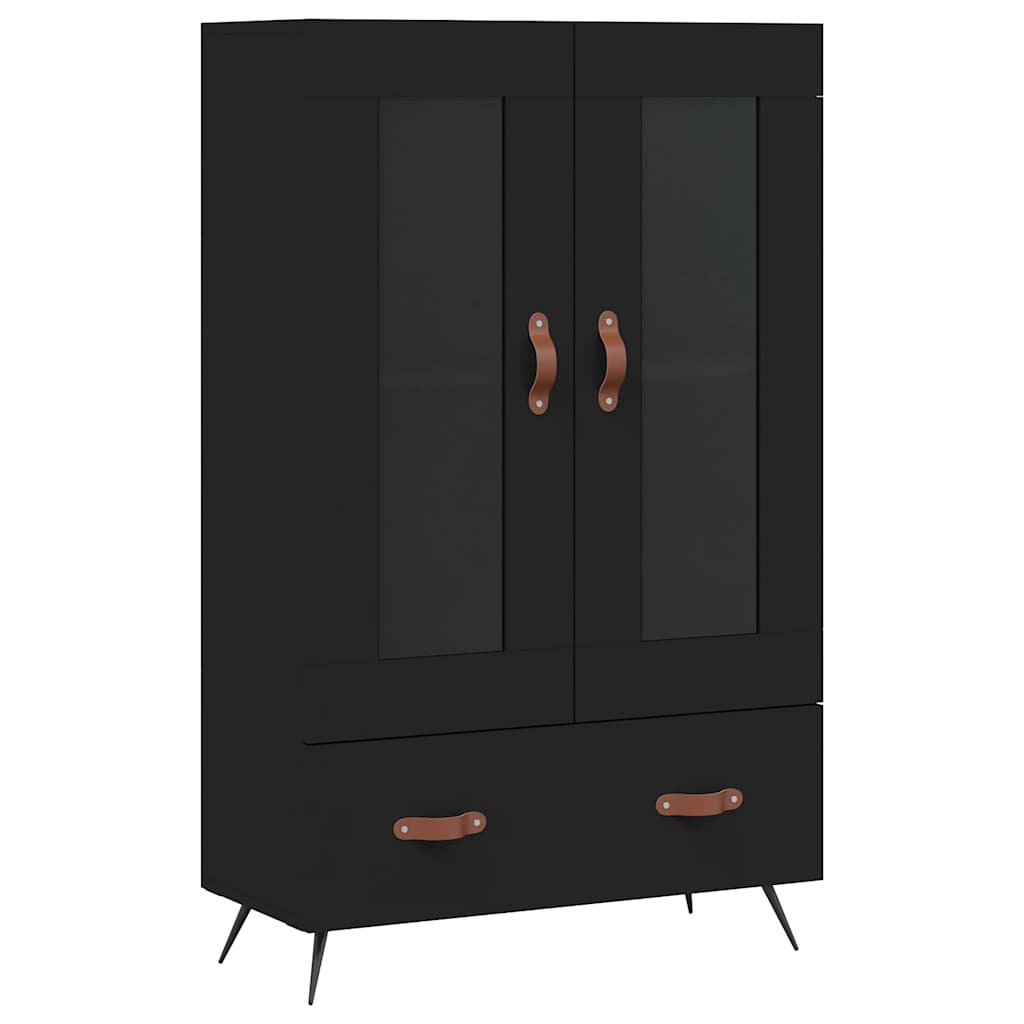 Highboard Black 69,5x31x115 cm Engineered Wood