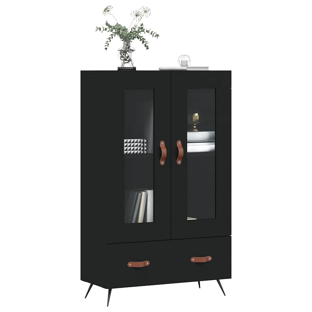 Highboard Black 69,5x31x115 cm Engineered Wood