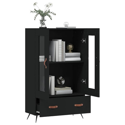 Highboard Black 69,5x31x115 cm Engineered Wood