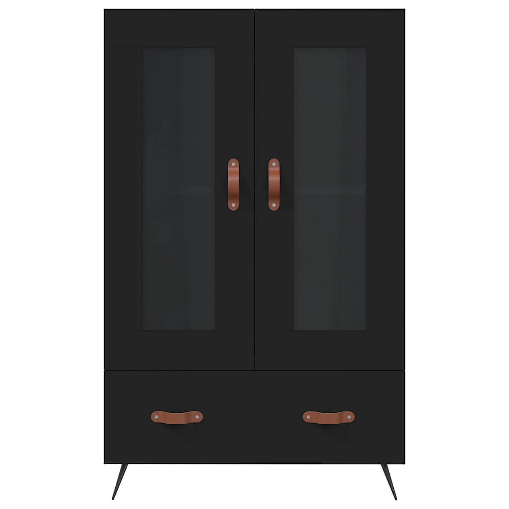 Highboard Black 69,5x31x115 cm Engineered Wood