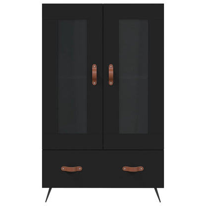 Highboard Black 69,5x31x115 cm Engineered Wood