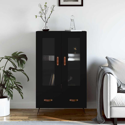 Highboard Black 69,5x31x115 cm Engineered Wood