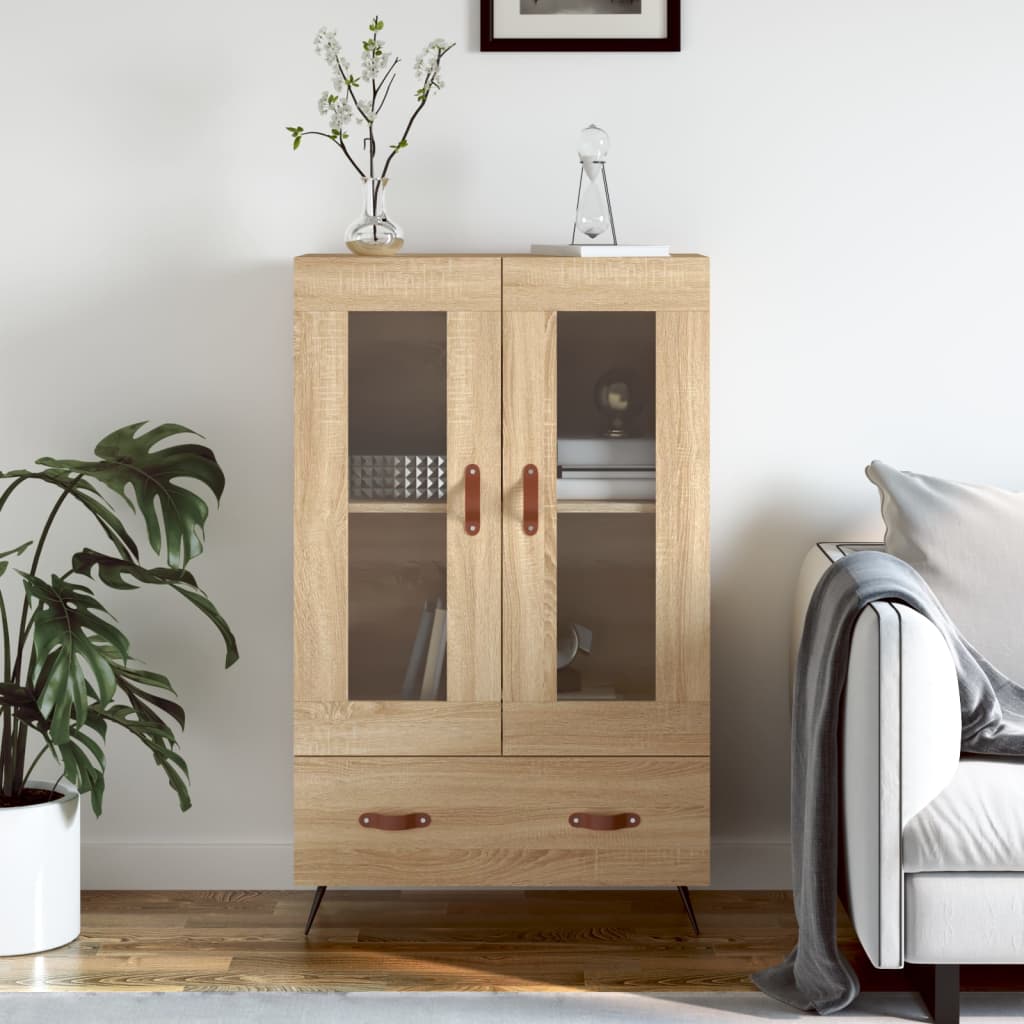 Highboard Sonoma Oak 69.5x31x115 cm Engineered Wood