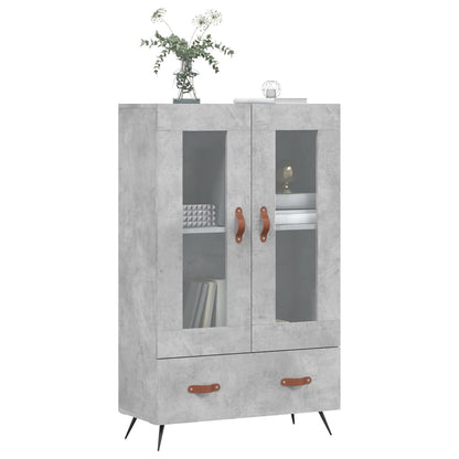 Highboard Concrete Grey 69.5x31x115 cm Engineered Wood