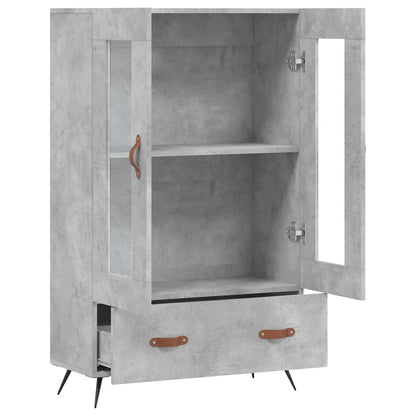 Highboard Concrete Grey 69,5x31x115 cm Engineered Wood