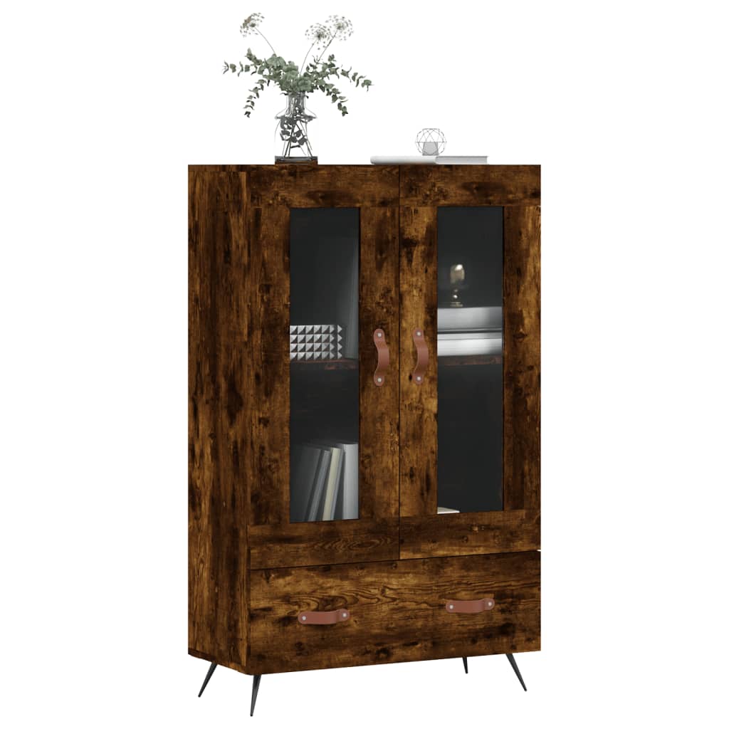 Highboard Smoked Oak 69,5x31x115 cm Engineered Wood