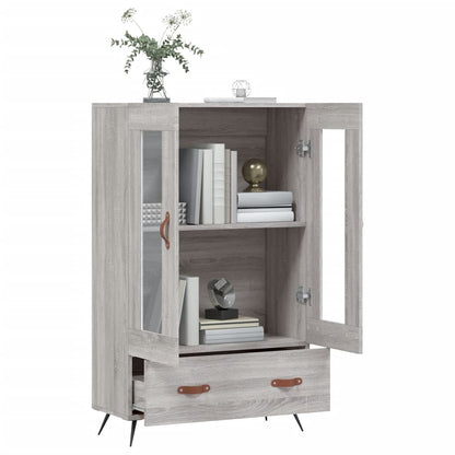 Highboard Grey Sonoma 69.5x31x115 cm Engineered Wood