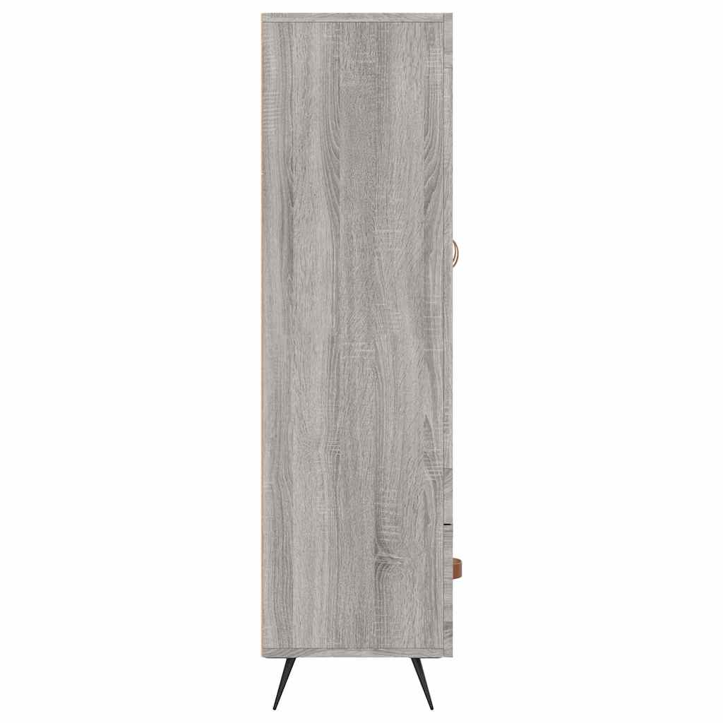 Highboard Grey Sonoma 69,5x31x115 cm Engineered Wood