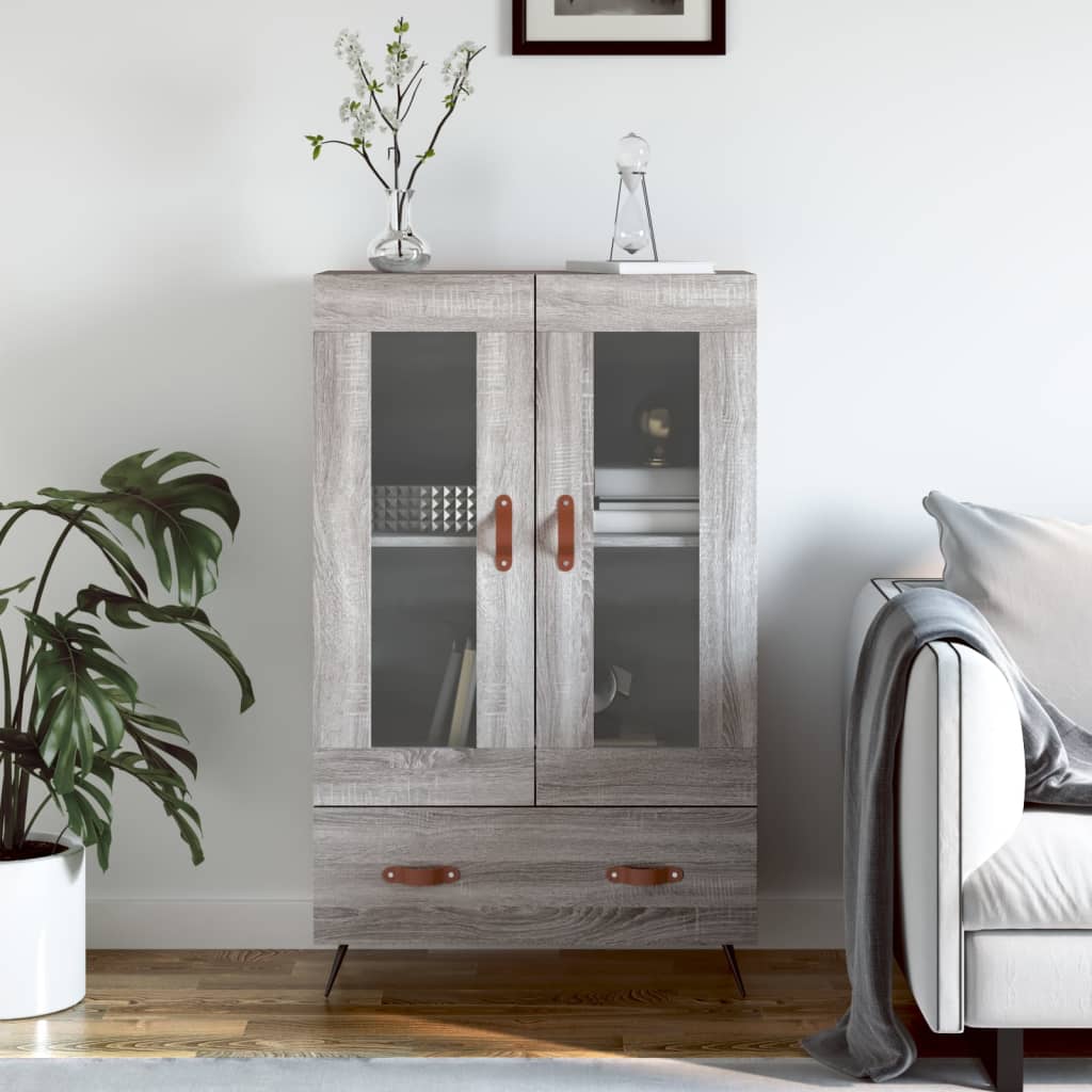 Highboard Grey Sonoma 69.5x31x115 cm Engineered Wood