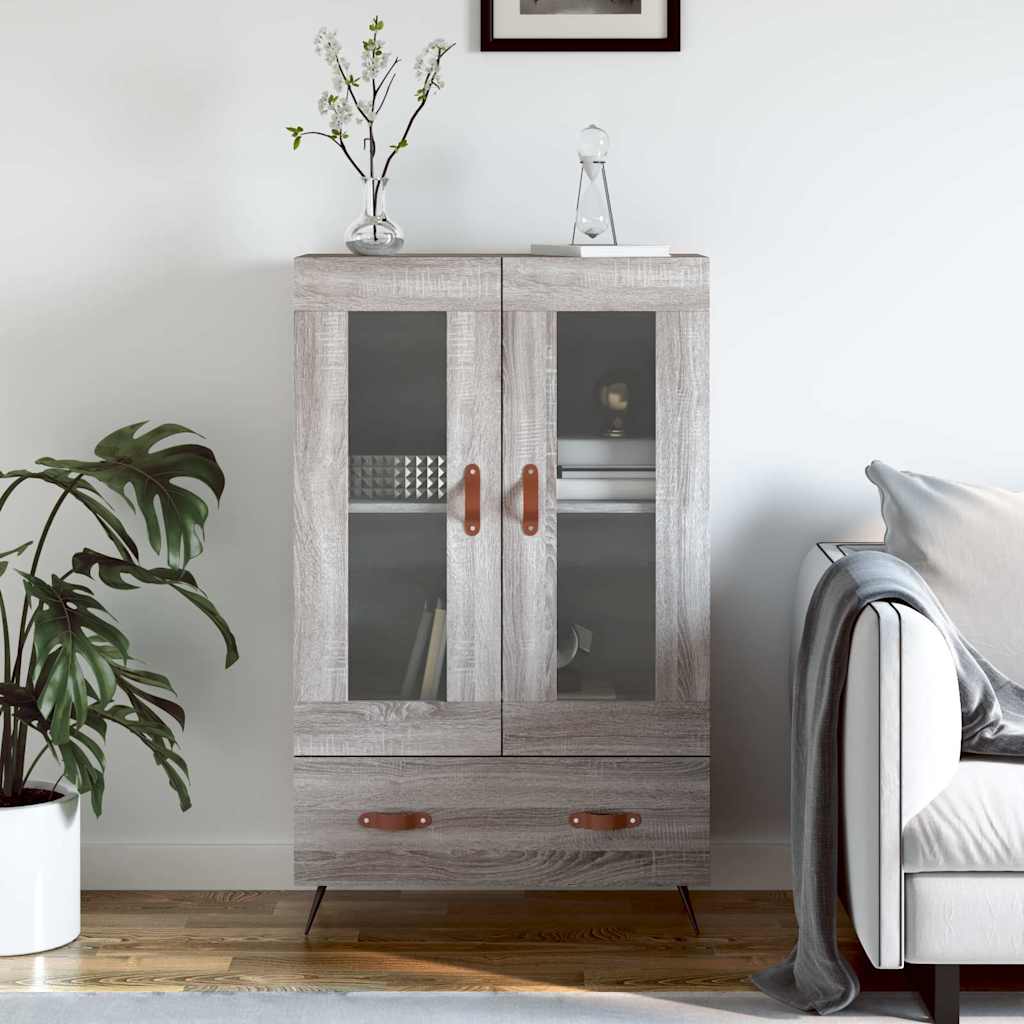Highboard Grey Sonoma 69,5x31x115 cm Engineered Wood