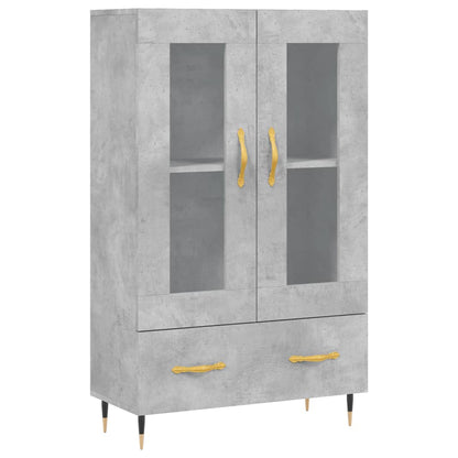 Highboard Concrete Grey 69,5x31x115 cm Engineered Wood