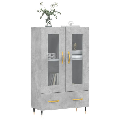 Highboard Concrete Grey 69,5x31x115 cm Engineered Wood