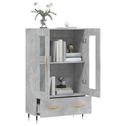 Highboard Concrete Grey 69,5x31x115 cm Engineered Wood