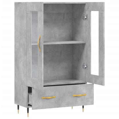 Highboard Concrete Grey 69,5x31x115 cm Engineered Wood