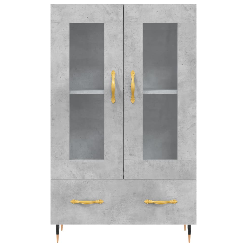 Highboard Concrete Grey 69,5x31x115 cm Engineered Wood