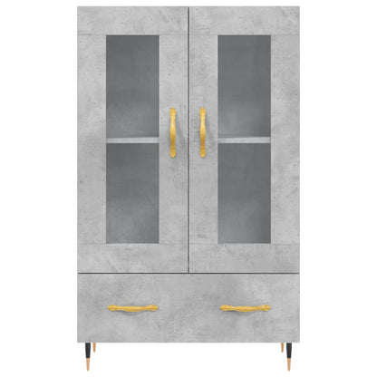 Highboard Concrete Grey 69,5x31x115 cm Engineered Wood