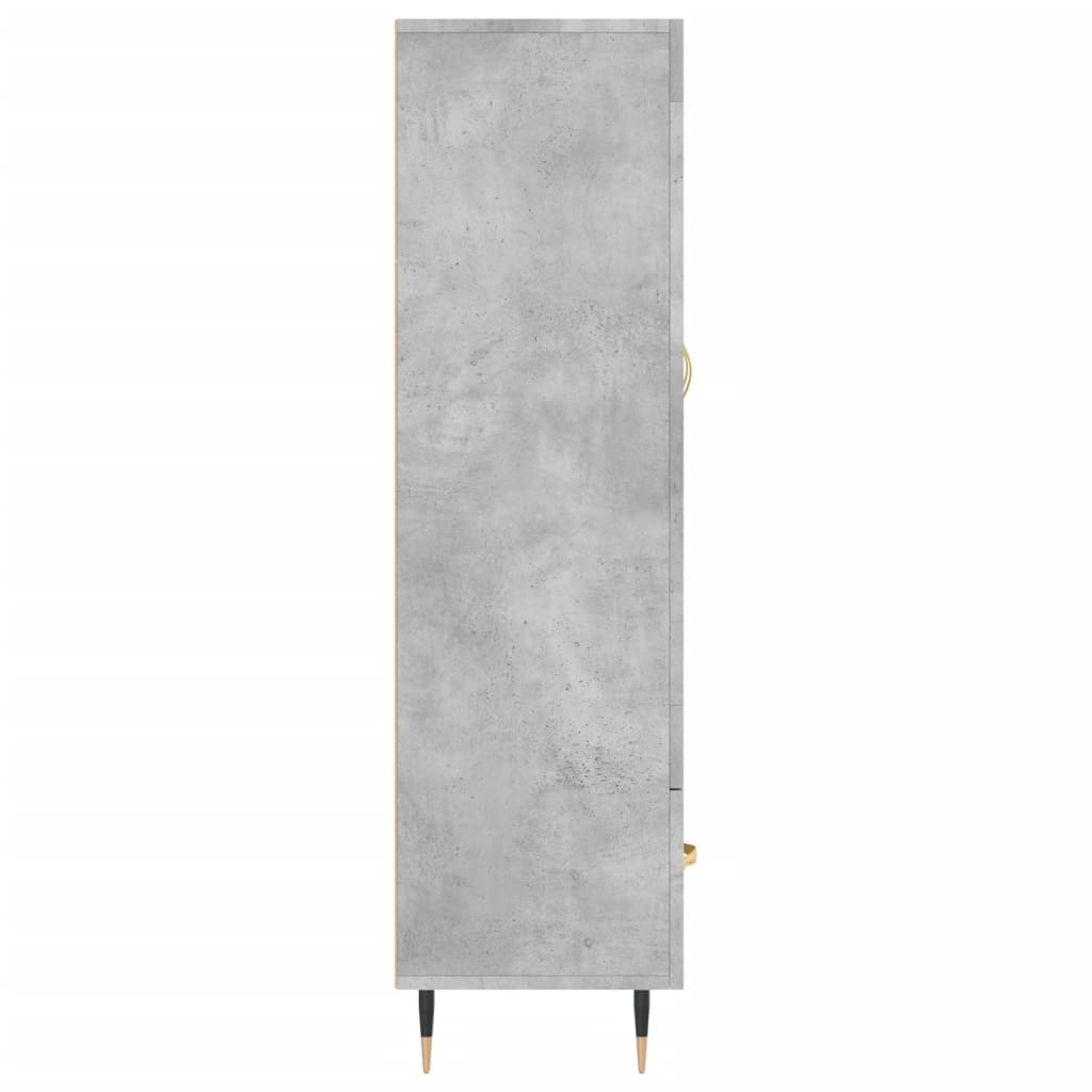 Highboard Concrete Grey 69,5x31x115 cm Engineered Wood