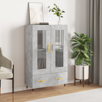 Highboard Concrete Grey 69,5x31x115 cm Engineered Wood