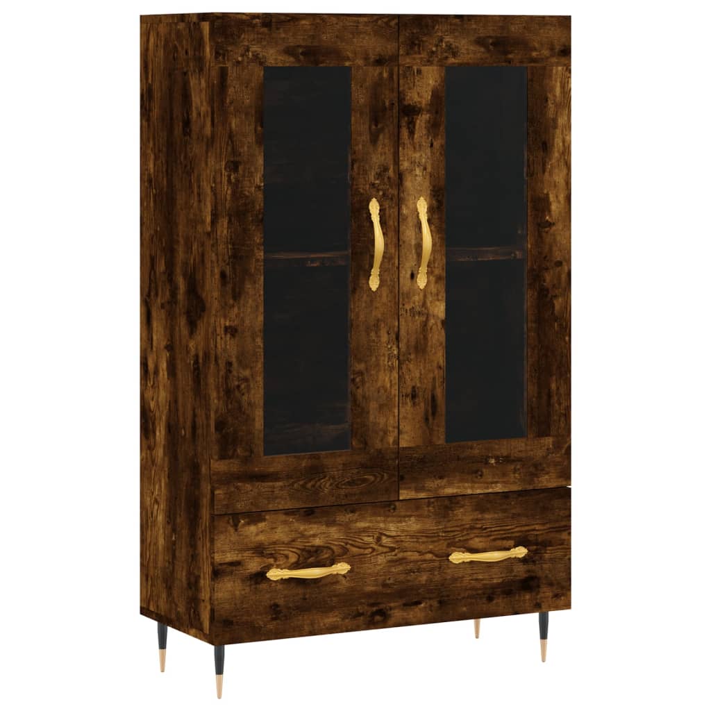 Highboard Smoked Oak 69.5x31x115 cm Engineered Wood