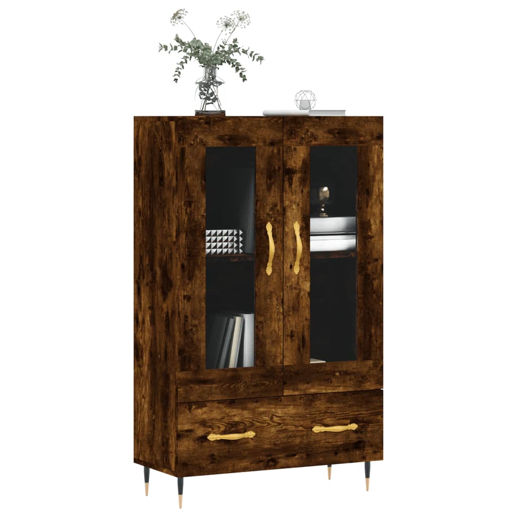 Highboard Smoked Oak 69,5x31x115 cm Engineered Wood