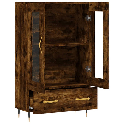 Highboard Smoked Oak 69,5x31x115 cm Engineered Wood