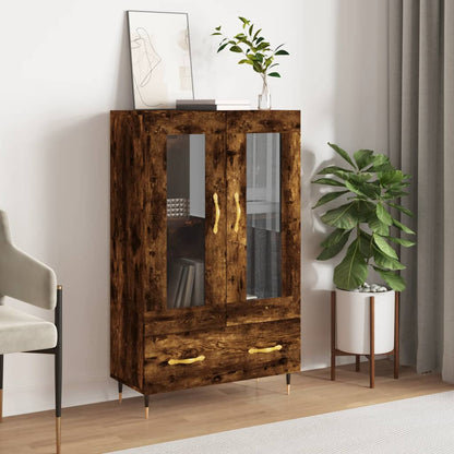 Highboard Smoked Oak 69,5x31x115 cm Engineered Wood
