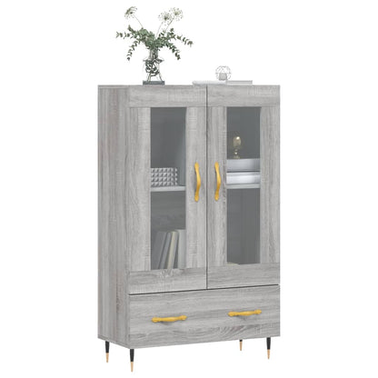 Highboard Grey Sonoma 69.5x31x115 cm Engineered Wood