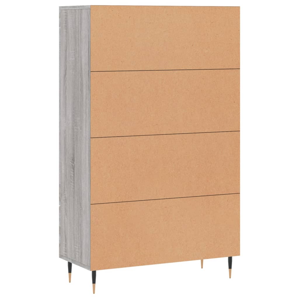 Highboard Grey Sonoma 69,5x31x115 cm Engineered Wood