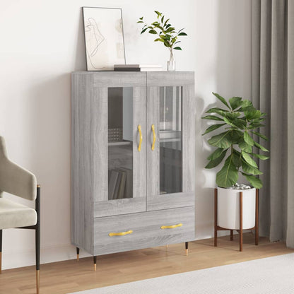 Highboard Grey Sonoma 69,5x31x115 cm Engineered Wood
