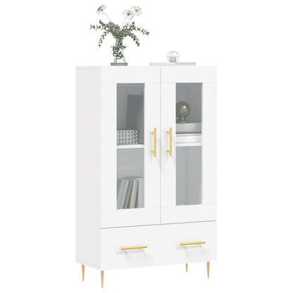 Highboard White 69.5x31x115 cm Engineered Wood