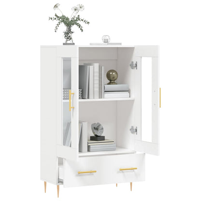 Highboard White 69.5x31x115 cm Engineered Wood