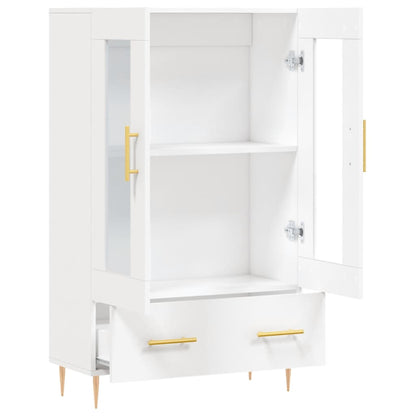 Highboard White 69.5x31x115 cm Engineered Wood