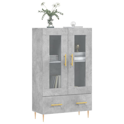 Highboard Concrete Grey 69,5x31x115 cm Engineered Wood