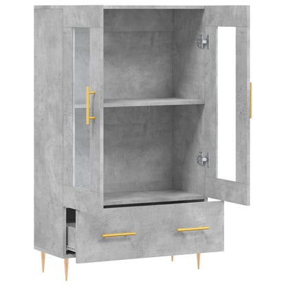 Highboard Concrete Grey 69,5x31x115 cm Engineered Wood