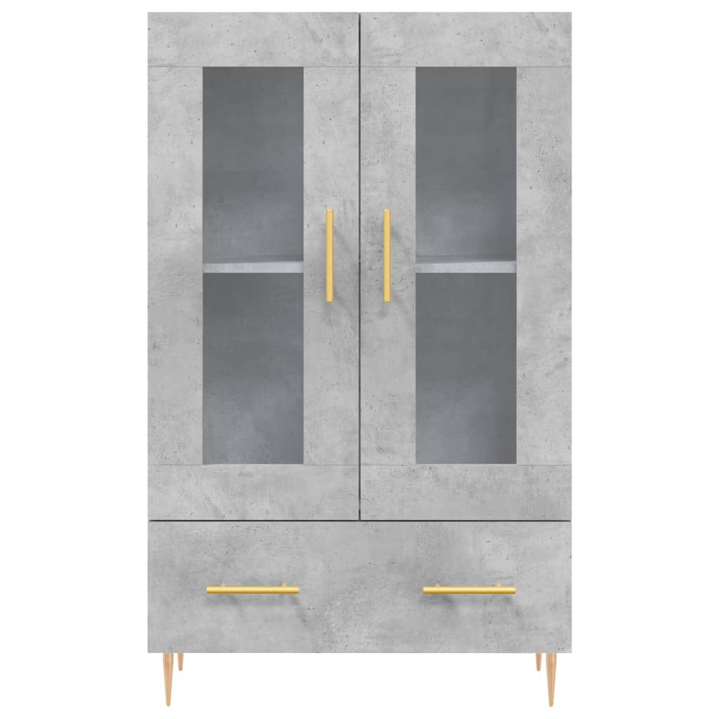 Highboard Concrete Grey 69,5x31x115 cm Engineered Wood