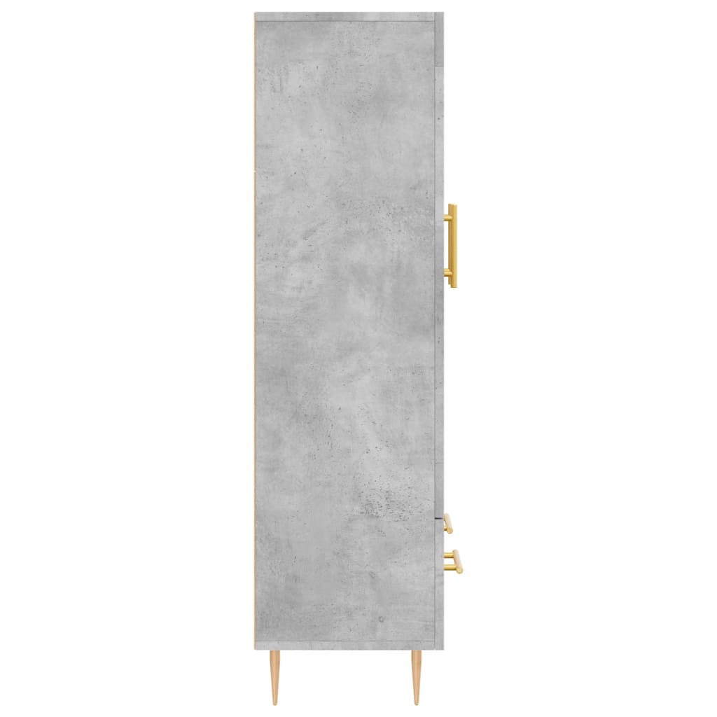 Highboard Concrete Grey 69,5x31x115 cm Engineered Wood