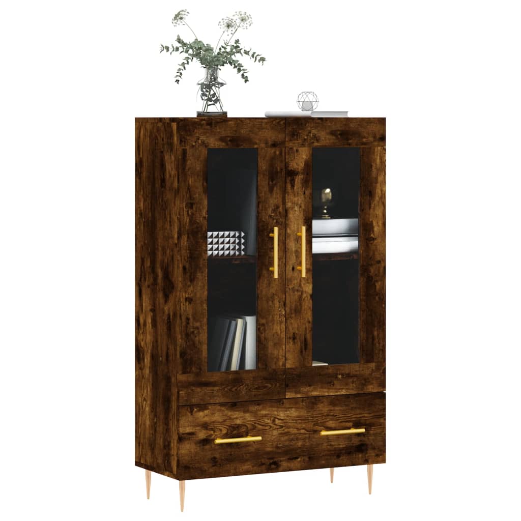 Highboard Smoked Oak 69,5x31x115 cm Engineered Wood