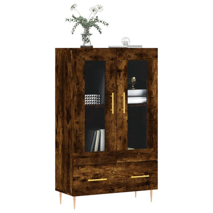 Highboard Smoked Oak 69,5x31x115 cm Engineered Wood
