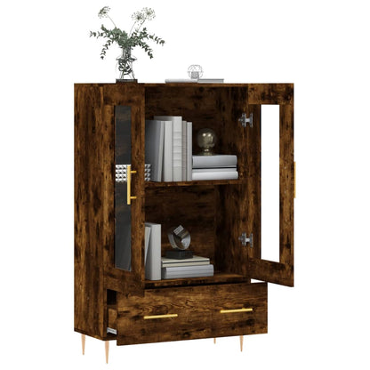 Highboard Smoked Oak 69,5x31x115 cm Engineered Wood