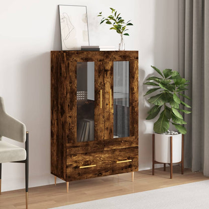 Highboard Smoked Oak 69,5x31x115 cm Engineered Wood