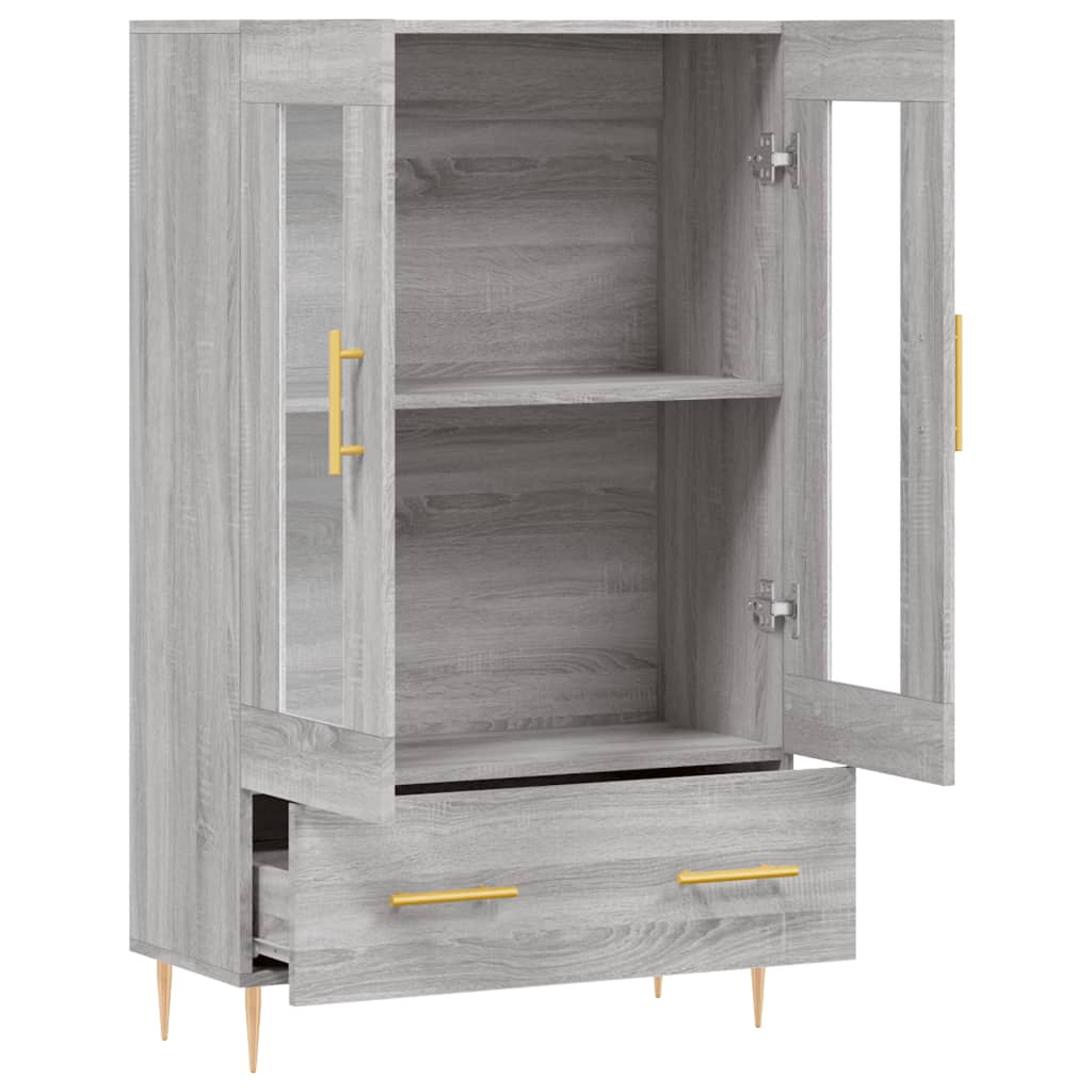 Highboard Grey Sonoma 69,5x31x115 cm Engineered Wood