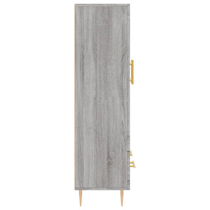 Highboard Grey Sonoma 69.5x31x115 cm Engineered Wood